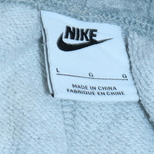 Nike Men's Grey Regular Fit Sweatpants Size L with Logo