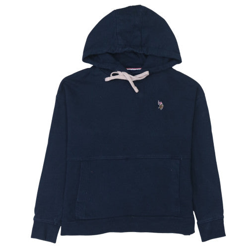 Womens UK Size XS U.S. Polo Assn. Blue Pullover Hoodie