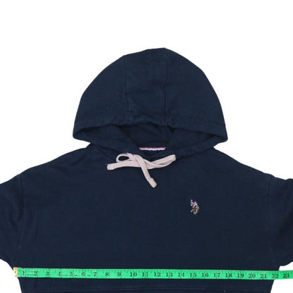 Womens UK Size XS U.S. Polo Assn. Blue Pullover Hoodie