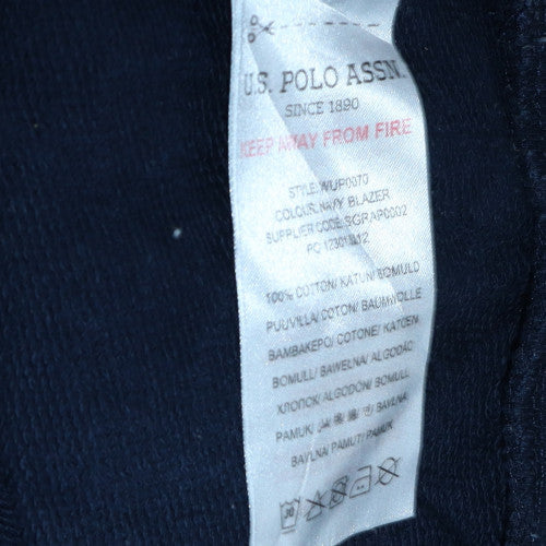 Womens UK Size XS U.S. Polo Assn. Blue Pullover Hoodie