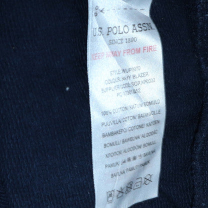Womens UK Size XS U.S. Polo Assn. Blue Pullover Hoodie