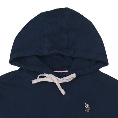Womens UK Size XS U.S. Polo Assn. Blue Pullover Hoodie