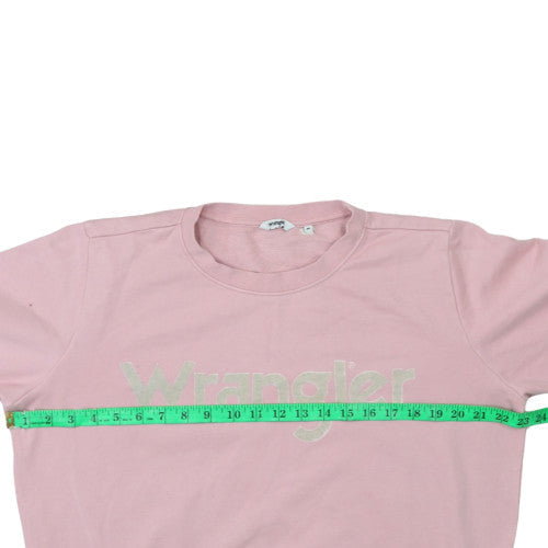 Womens UK Size M Wrangler Pink Pullover Sweatshirt