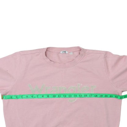 Womens UK Size M Wrangler Pink Pullover Sweatshirt