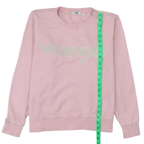 Womens UK Size M Wrangler Pink Pullover Sweatshirt