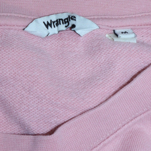 Womens UK Size M Wrangler Pink Pullover Sweatshirt