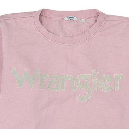 Womens UK Size M Wrangler Pink Pullover Sweatshirt