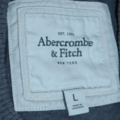 Mens UK Size L Abercrombie & Fitch Grey Pullover Sweatshirt