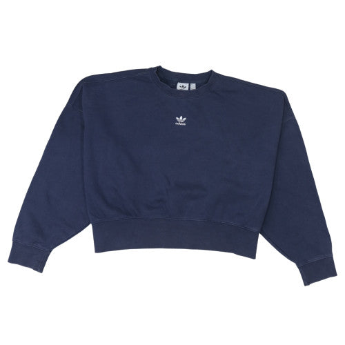 Womens UK Size 12 adidas Blue Pullover Sweatshirt