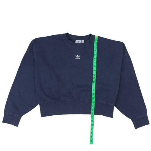 Womens UK Size 12 adidas Blue Pullover Sweatshirt