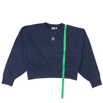 Womens UK Size 12 adidas Blue Pullover Sweatshirt