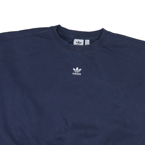 Womens UK Size 12 adidas Blue Pullover Sweatshirt