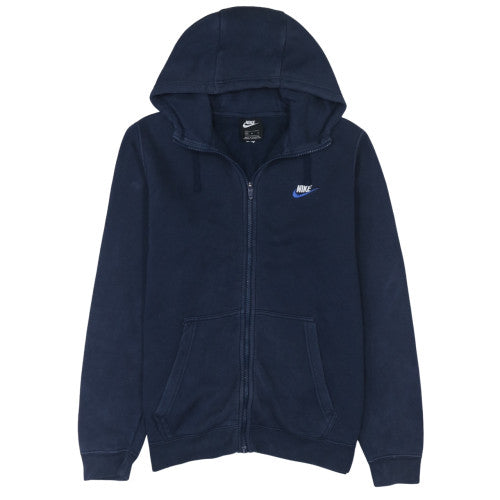 Mens UK Size M Nike Blue Full Zip Hoodie