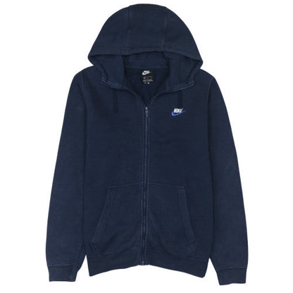 Mens UK Size M Nike Blue Full Zip Hoodie