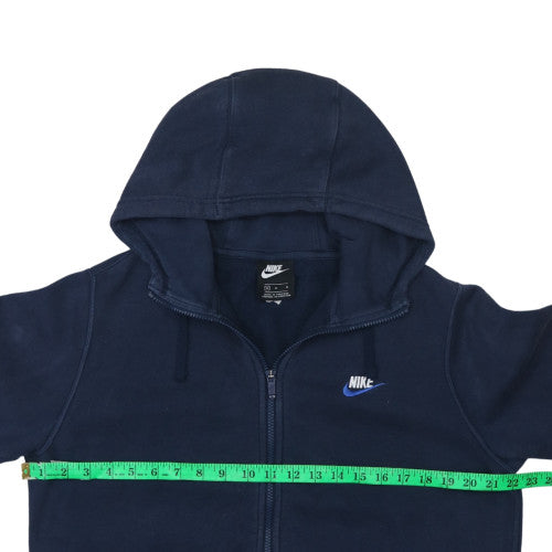 Mens UK Size M Nike Blue Full Zip Hoodie
