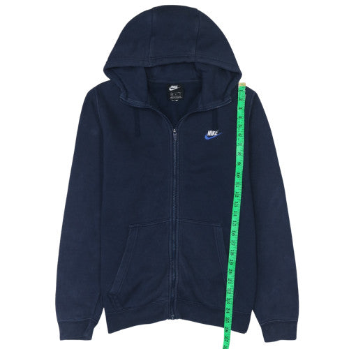 Mens UK Size M Nike Blue Full Zip Hoodie