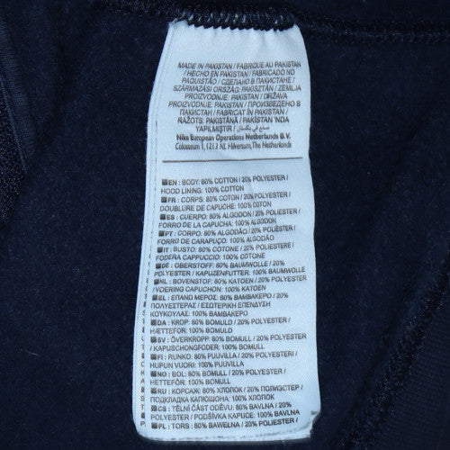 Mens UK Size M Nike Blue Full Zip Hoodie