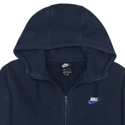 Mens UK Size M Nike Blue Full Zip Hoodie