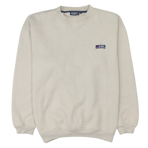 Mens UK Size XL Lotto Beige Pullover Sweatshirt