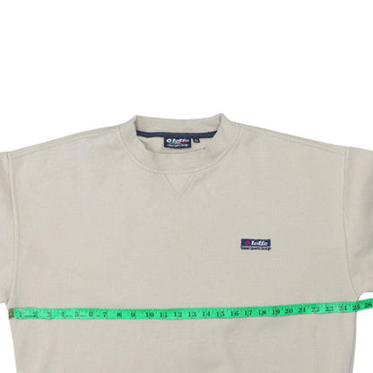 Mens UK Size XL Lotto Beige Pullover Sweatshirt