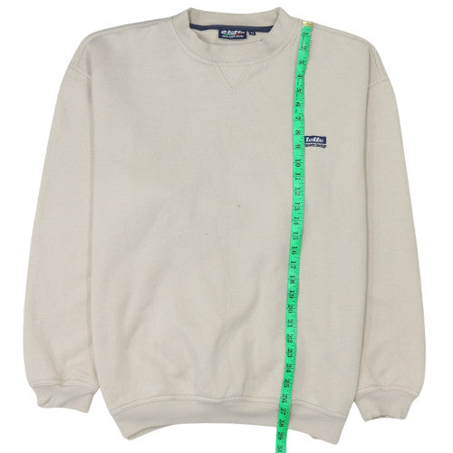 Mens UK Size XL Lotto Beige Pullover Sweatshirt