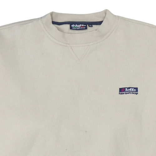 Mens UK Size XL Lotto Beige Pullover Sweatshirt