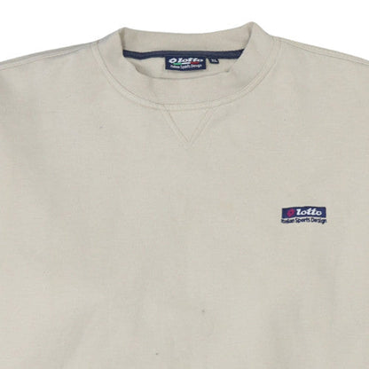 Mens UK Size XL Lotto Beige Pullover Sweatshirt