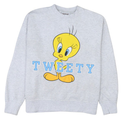 Womens UK Size S Looney Tunes Grey Pullover Sweatshirt