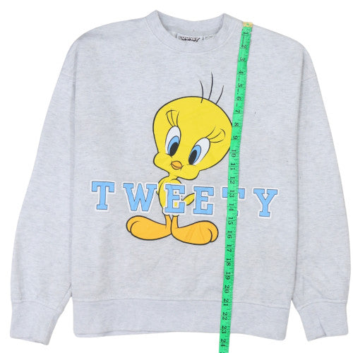 Womens UK Size S Looney Tunes Grey Pullover Sweatshirt