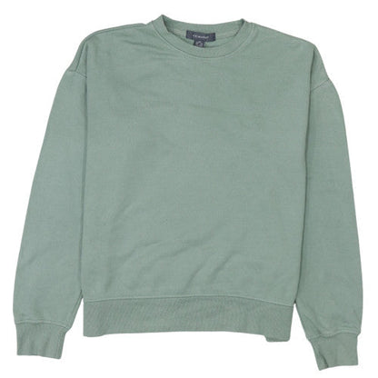 Womens UK Size 2XS Primark Green Pullover Sweatshirt