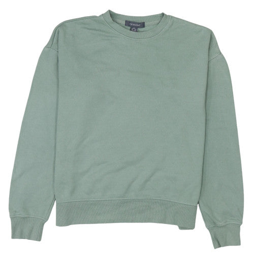Womens UK Size 2XS Primark Green Pullover Sweatshirt