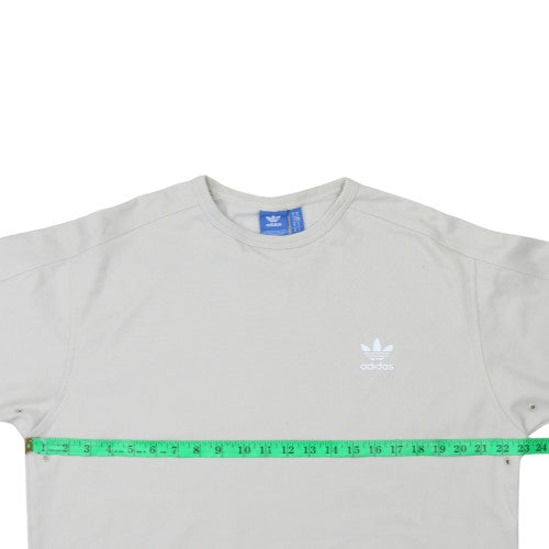 Mens UK Size M adidas Beige Pullover Sweatshirt