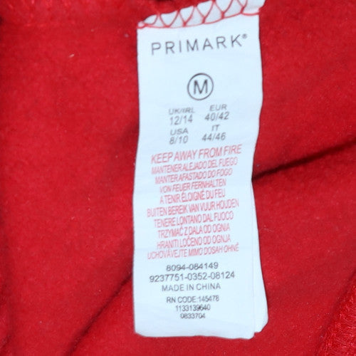 Womens UK Size M Primark Red Pullover Sweatshirt