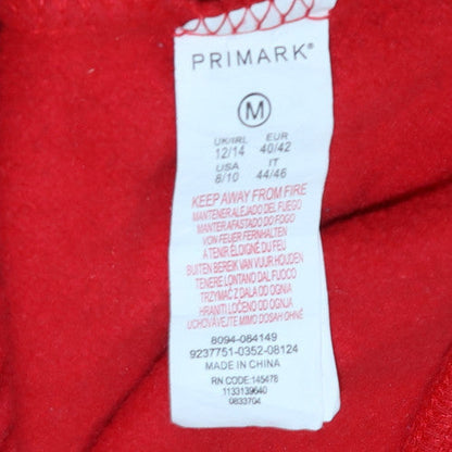 Womens UK Size M Primark Red Pullover Sweatshirt