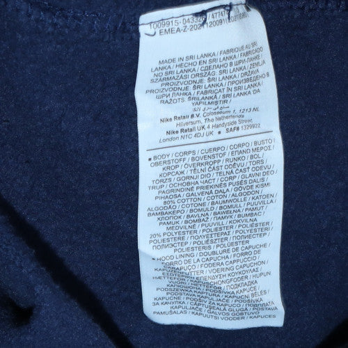 Mens UK Size M Nike Blue Pullover Hoodie