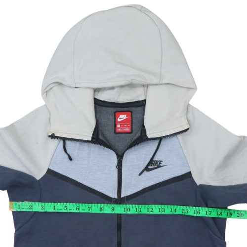 Mens UK Size XS Nike Grey Full Zip Hoodie