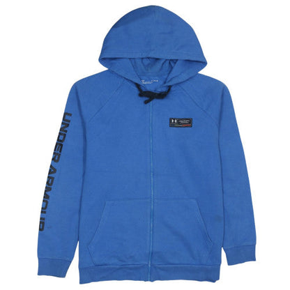 Mens UK Size XL Under armour Blue Full Zip Hoodie