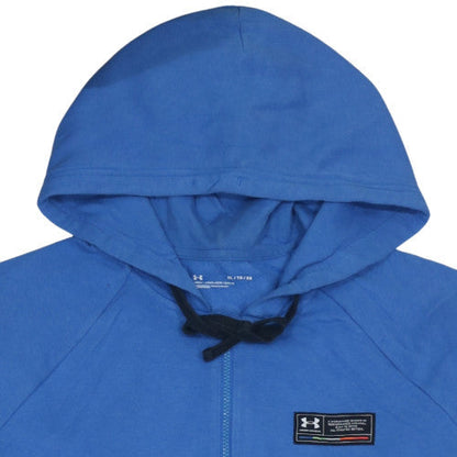 Mens UK Size XL Under armour Blue Full Zip Hoodie