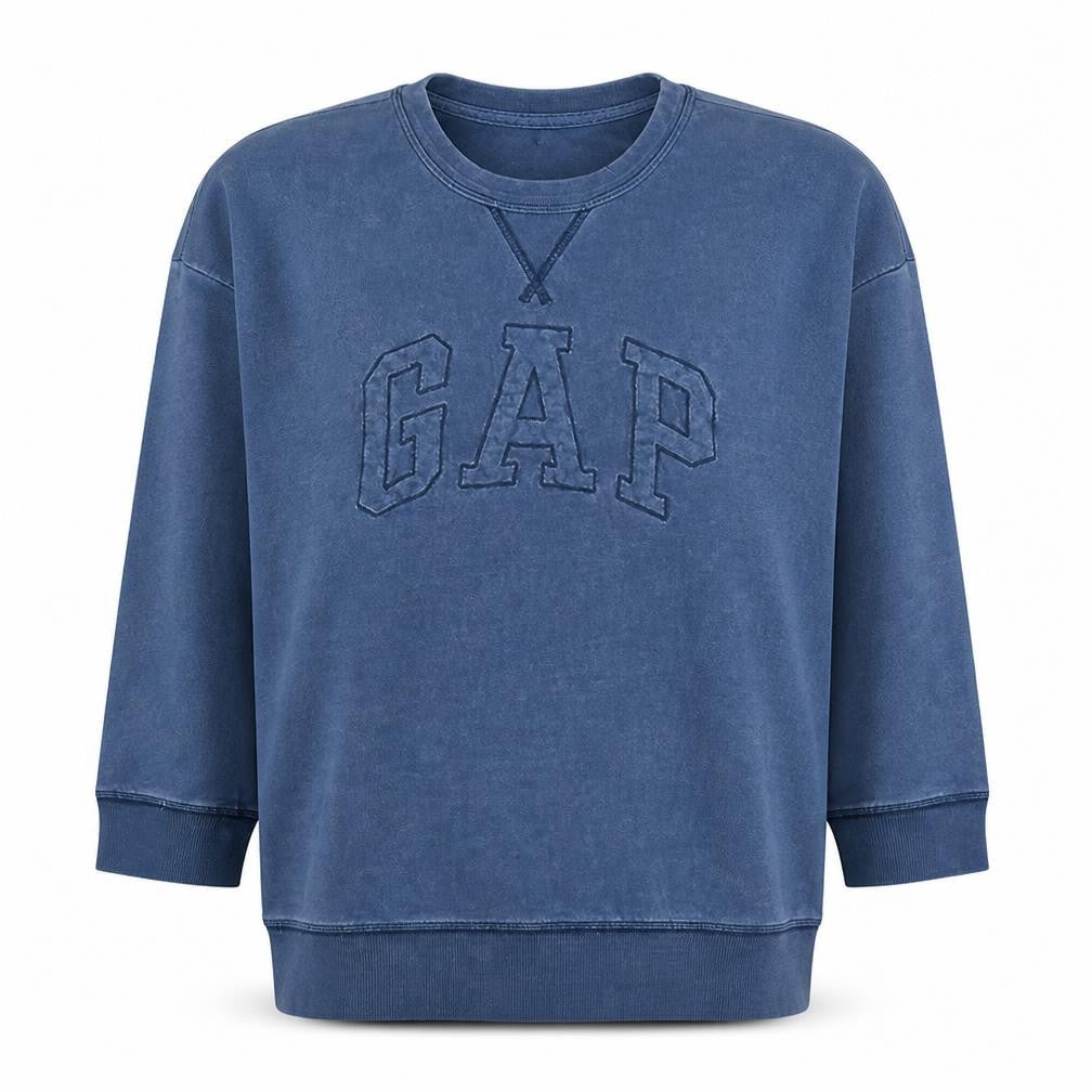 Womens UK Size 12 Gap Blue Pullover Sweatshirt