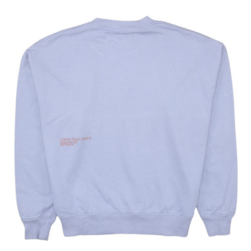 Mens UK Size M Calvin Klein Jeans Purple Pullover Sweatshirt