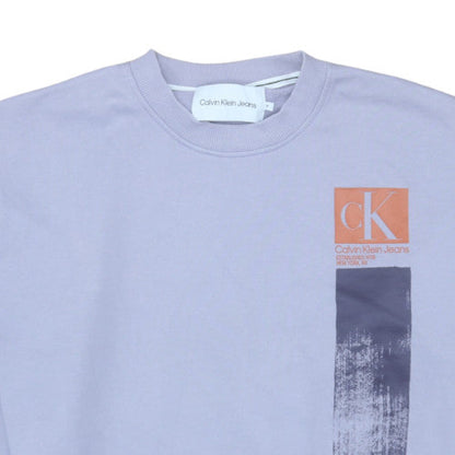Mens UK Size M Calvin Klein Jeans Purple Pullover Sweatshirt