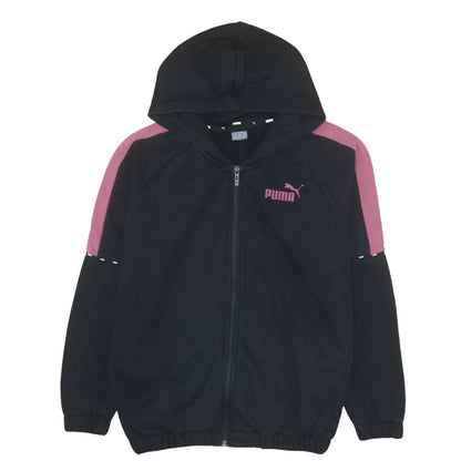 Womens UK Size M PUMA Black Full Zip Hoodie