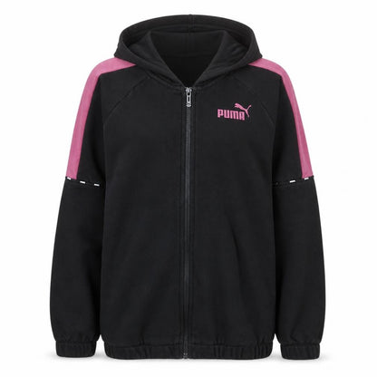 Womens UK Size M PUMA Black Full Zip Hoodie