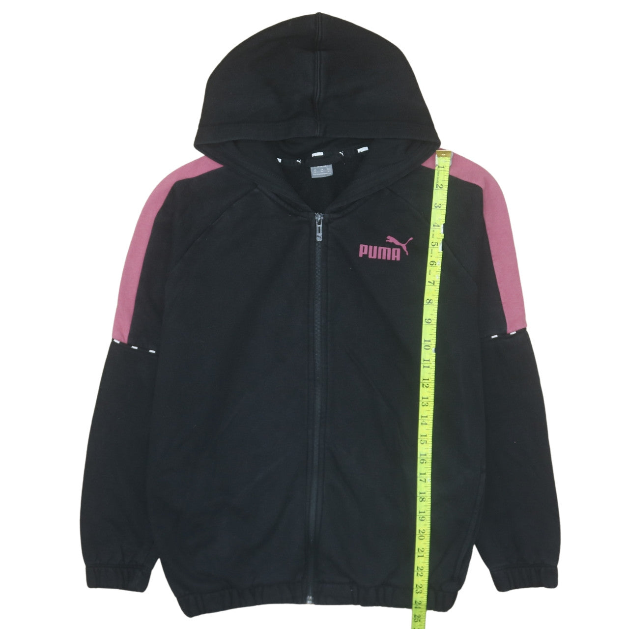 Womens UK Size M PUMA Black Full Zip Hoodie