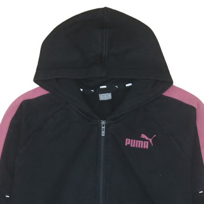 Womens UK Size M PUMA Black Full Zip Hoodie