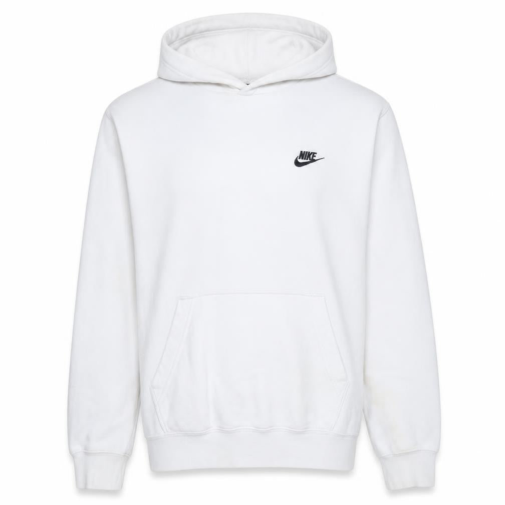 Mens UK Size M Nike White Pullover Hoodie