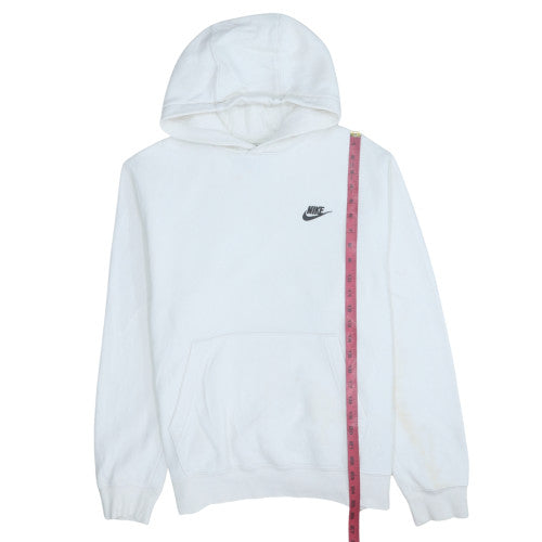 Mens UK Size M Nike White Pullover Hoodie