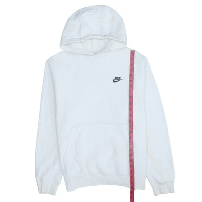 Mens UK Size M Nike White Pullover Hoodie