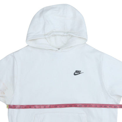 Mens UK Size M Nike White Pullover Hoodie