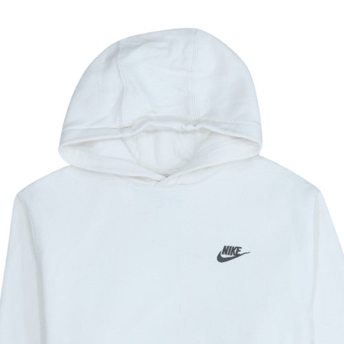 Mens UK Size M Nike White Pullover Hoodie